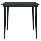 5 Piece Garden Dining Set Brown Poly Rattan Glass 3334444