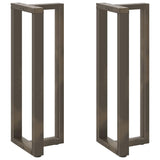 Bar Table Legs T-Shaped 2 pcs Black 50x35x cm Steel 4013103