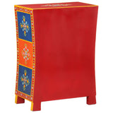 Hand Painted Sideboard 54x30x74 cm Solid Wood Mango 352053