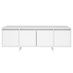 TV Cabinet White 120x30x40.5 cm Engineered Wood 809575