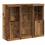 LED Sideboard Old Wood 123 x 37 x 100 cm Engineered Wood 3333119