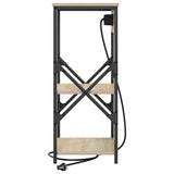 Bedside Cabinet with Shelf 2 pcs Sonoma Oak 41 x 31 x 76 cm 859528
