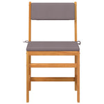3 Piece Balcony Set with Cushions Solid Wood Acacia 365856