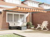 Retractable Awning Yellow and Orange 300 x 250 cm 3329965