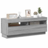 TV Cabinet with LED Lights Grey Sonoma 100x35x40 cm 815721