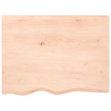 Basin Shelf Wall Mounted Steel and Solid Wood Oak 3302633