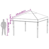Gazebo Cover Replacement Transparent 300 x 300 x 26 cm PVC 42008408