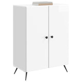 Sideboard High Gloss White 66 x 34.5 x 90 cm Engineered Wood 895509