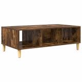 Coffee Table Smoked Oak 102 x 55 x 35 cm Engineered Wood 876193