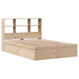 Bed Frame without Mattress 150x200 cm King Size Solid Wood Pine 3323452