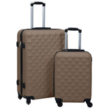 Hardcase Trolley Set 2 pcs Brown ABS 92433