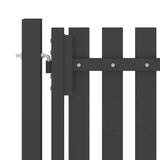 Garden Fence Gate Steel 100x125 cm Anthracite 146329