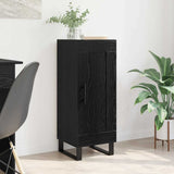 Sideboard Black Oak 34.5 x 34 x 90 cm Engineered Wood and Iron 881656