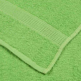 Towels 10 pcs Apple Green 100x200 cm 360 gsm 100% Cotton 137036