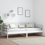 Day Bed without Mattress White Solid Wood Pine 90x200 cm 820358