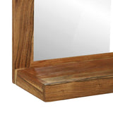 Bathroom Mirror Brown 50 x 22 x 70 cm Solid Acacia Wood 4016738