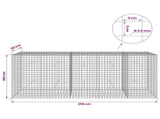 Gabion with 3.5 mm Wire and 5x5 cm Mesh 250x50x100 cm 3462335