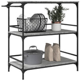 Kitchen Trolley Grey Sonoma 100.5x50x105 cm Engineered Wood 842334