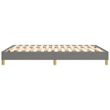 Box Spring Bed Frame Dark Grey Double Fabric 3121176