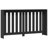 Radiator Cover Black 149x20x82 cm Engineered Wood 852745