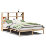 Bookcase Bed without Mattress 150x200 cm King Size Solid Wood Pine 3321589