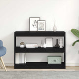 Bookcase Black Oak 100 x 30 x 72 cm Engineered Wood 862723