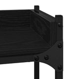 Washing Machine Shelf with Shelf Black 0ak 67 x 25 x 163 cm 883552