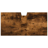 Bathroom Sink Cabinet Smoked Oak 60x30x60 cm Engineered Wood 842438