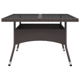 Garden Dining Set Brown with cream cushions 3095895