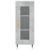Highboard Concrete Grey 34.5x34x180 cm Engineered Wood 3200373