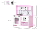 Kids Kitchen Playset, with Lights, Sounds, Microwave, Sink and Storage - Pink T3398P348120