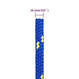 Boat Rope Blue 16 mm 100 m Polypropylene 152468