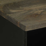 TV Cabinet Black 100x33x46 cm Solid Wood Mango 4017700