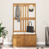 Hall Tree SANDNES 87x40x159.5cm Solid Wood Pine 4010493