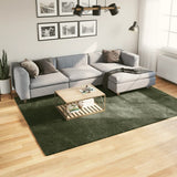 Rug HUARTE Short Pile Soft and Washable Forest Green 200x280 cm 375100