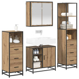 Bathroom Furniture Set 4 pcs Artisan Oak Engineered Wood 3402412