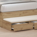 ZNTS Bed Drawers Artisan Oak 100x36.5x16.5 cm Engineered Wood 866914