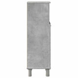 Bathroom Cabinet Concrete Grey 30x30x95 cm Engineered Wood 856136