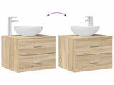 Bathroom Cabinet Set 3 pcs Sonoma Oak 49.5 x 35 x 63 cm 3405789