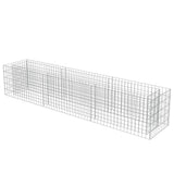 ZNTS Gabion Raised Bed Galvanised Steel 270x50x50 cm 143563