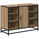 Bathroom Furniture Set 3 pcs Artisan Oak Engineered Wood 3402418