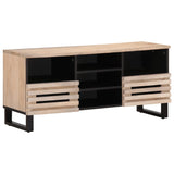 TV Cabinet 100x34x46 cm Solid Wood Mango 377527
