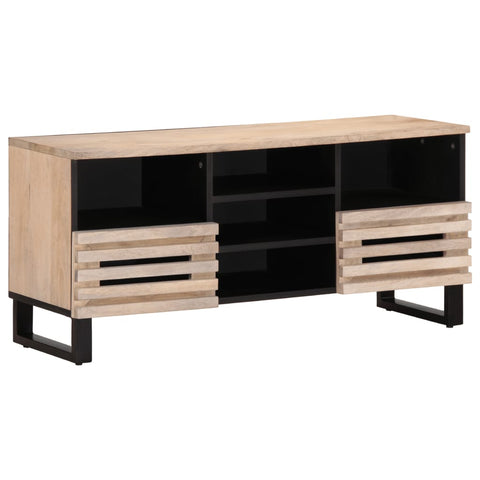 TV Cabinet 100x34x46 cm Solid Wood Mango 377527