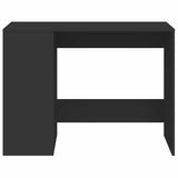 Desk Black 102x50x75 cm Engineered Wood 840542