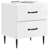 Bedside Cabinet 2 pcs High Gloss White 43 x 34.5 x 47.5 cm 894764