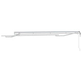 Awning Frame Retractable White 4 x 2 m Metal 42002551