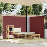 Retractable Side Awning Brown 140x600 cm 48457