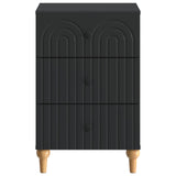 Bedside Cabinet Black 43x 41 x 66.5 cm Engineered Wood 894096