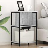 Bedside Cabinet Grey Sonoma 38 x 31 x 61 cm Engineered Wood 859456