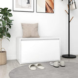 Bench White Engineered Wood 80x40x45 cm Bench Rectangular 808666
